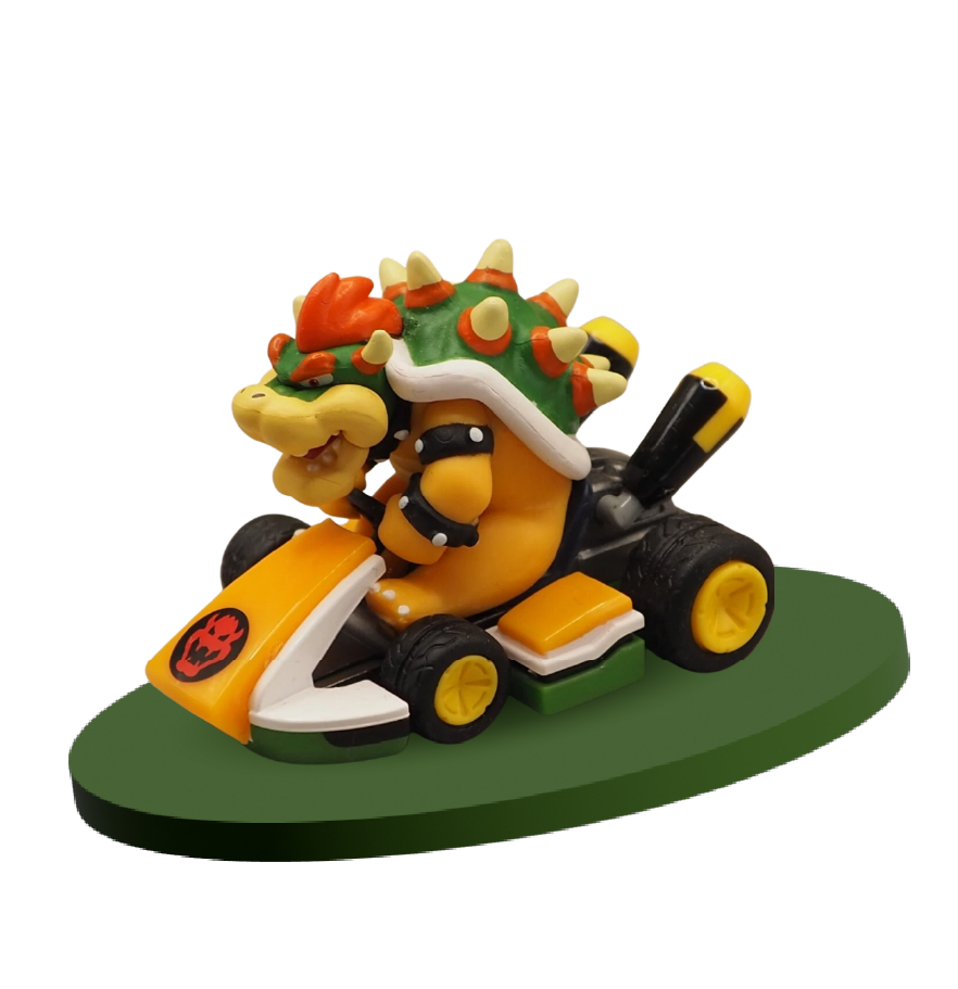 bowser kart conduciendo
