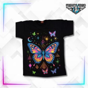Camiseta Neon Mariposas