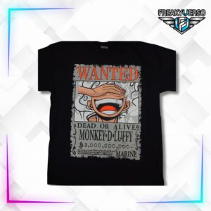 Camiseta Neon Wanted Luffy